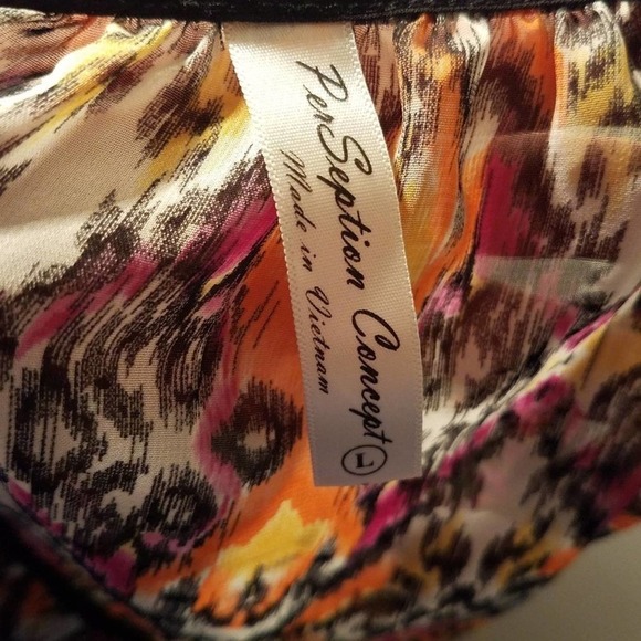 Concept Sheer Animal Print Top Large - Picture 5 of 6